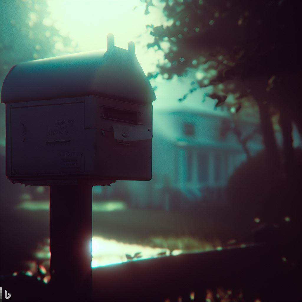 ai generated image with prompt mailbox, cinematic, digital art, midday, 1990