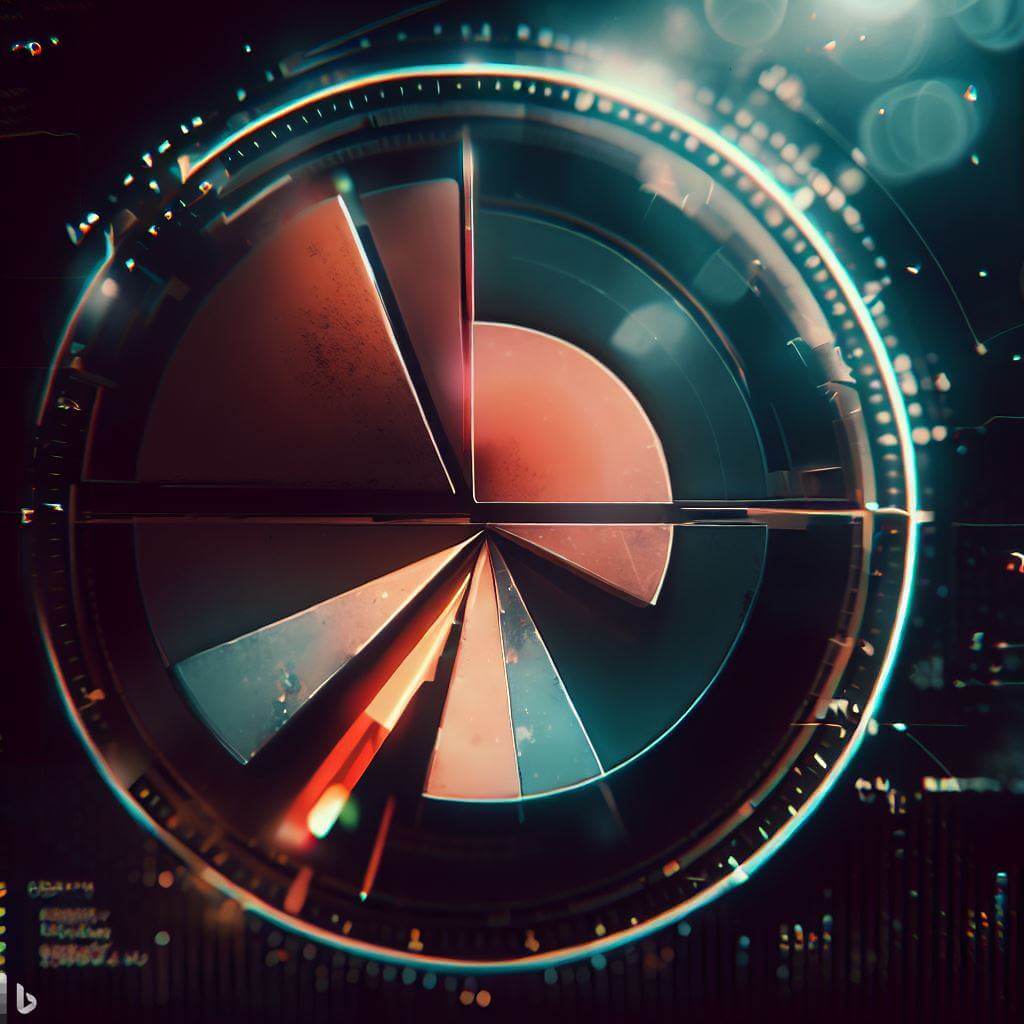 ai generated image with prompt pie chart, cinematic, digital art